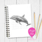 A5 Personalised Dolphin Notebook –  Sketchy Design
