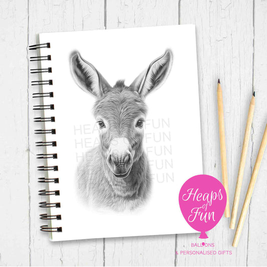 A5 Personalised Donkey Notebook –  Sketchy Design