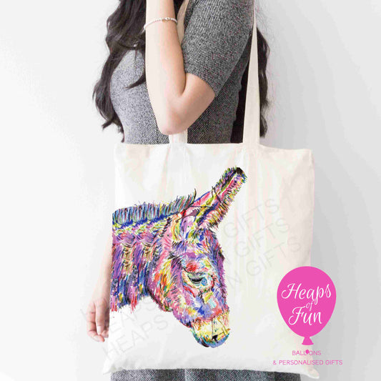 Colourful Donkey Design Tote Bag – Fun, Practical & Eco-Friendly