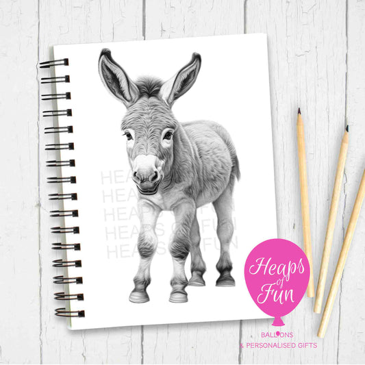 A5 Personalised Donkey Notebook –  Sketchy Design