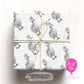 Personalised duckling wrapping paper with custom name cute animal gift wrap design