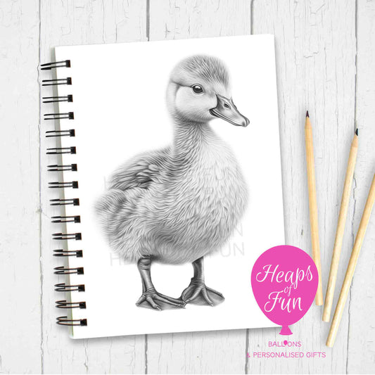 A5 Personalised Duckling Notebook –  Sketchy Design