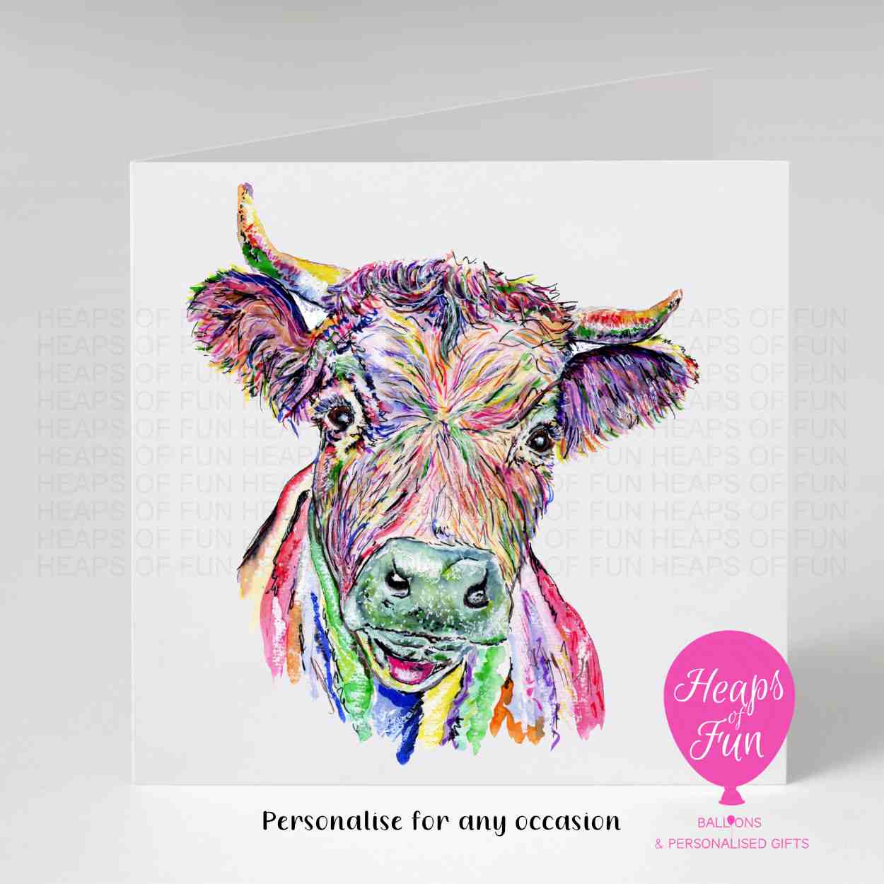 Dexter Cow Greeting Card - For any occasion