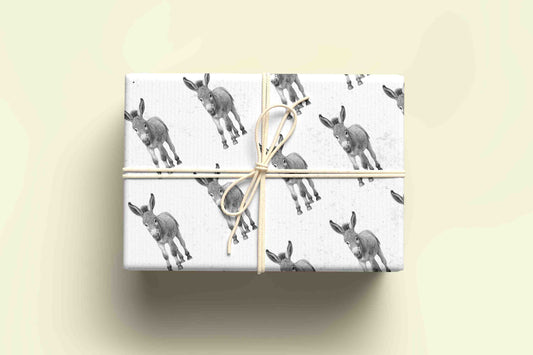 Sketchy Donkey Wrapping Paper - For any occasion