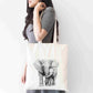 Personalised Sketchy Elephant Design Tote Bag | Custom Gift