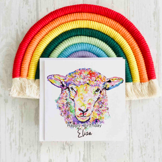 Sheep / Ewe Birthday Card