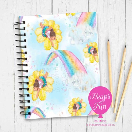 Fairy Dreams Notebook – Rainbow & Flower Fairy Journal for Kids