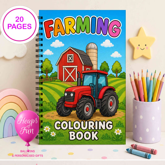 Farm Colouring Book for Kids | 20 Farm Animals & Tractor Colouring Pages