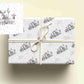 Personalised Sketchy Farm Yard Christmas Wrapping Paper – Unique, Custom Gift Wrap