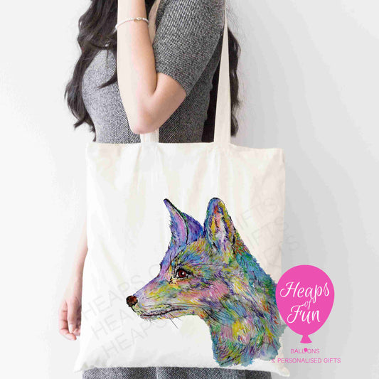 Colourful Fox Design Tote Bag – Bold, Whimsical & Eco-Friendly