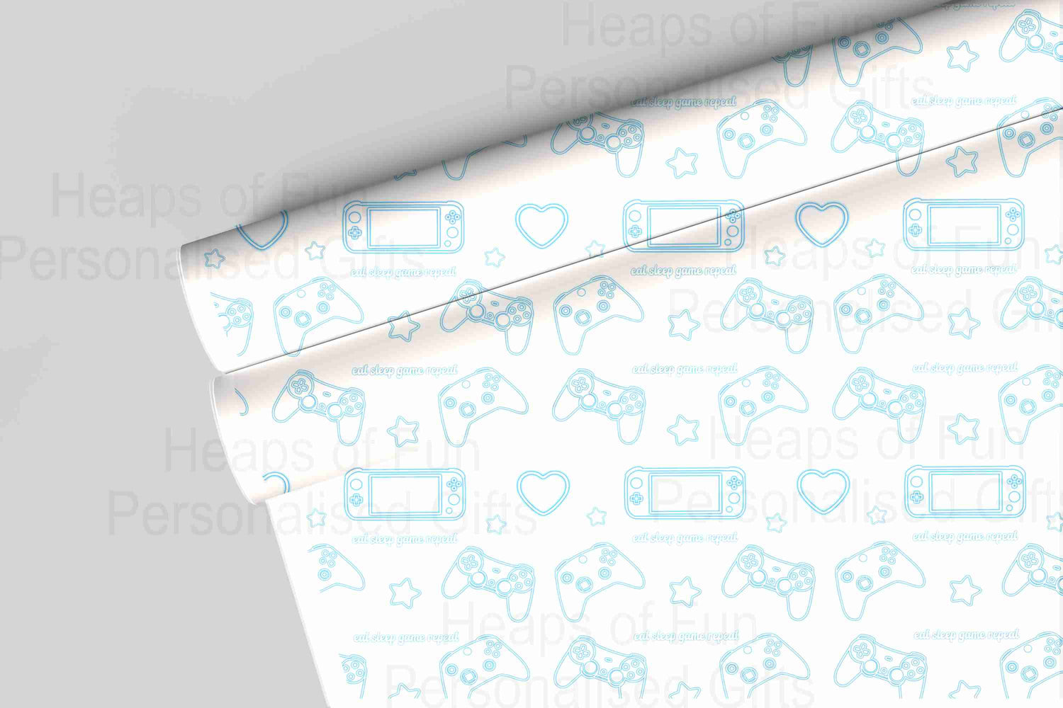 Gaming Themed Wrapping Paper