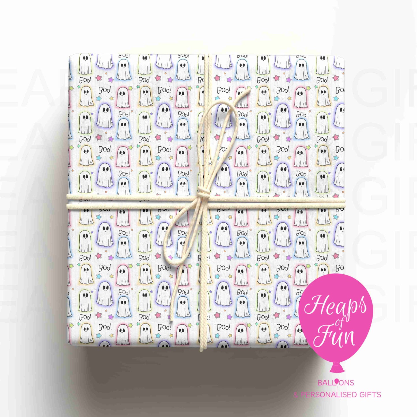 Ghost Wrapping Paper – Cute Halloween Gift Wrap