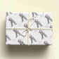 Personalised Sketchy Giraffe Christmas Wrapping Paper – Unique, Custom Gift Wrap