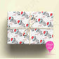 Personalised Giraffe Christmas Wrapping Paper – Custom Name Gift Wrap