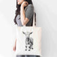 Personalised Sketchy Goat Design Tote Bag | Custom Gift