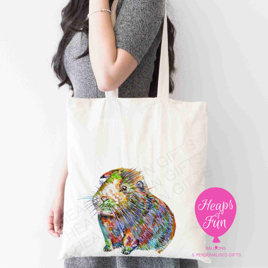Colourful Guinea Pig Design Tote Bag – Adorable, Fun & Eco-Friendly