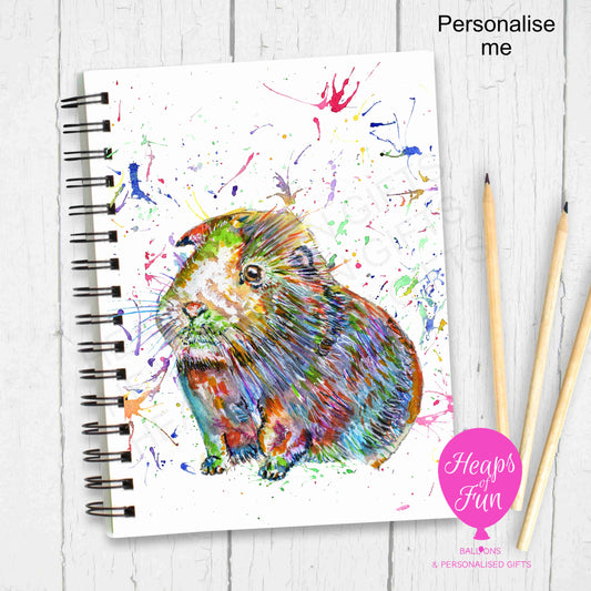 A5 Personalised Notebook – Guinea Pig Design | Custom Name Journal