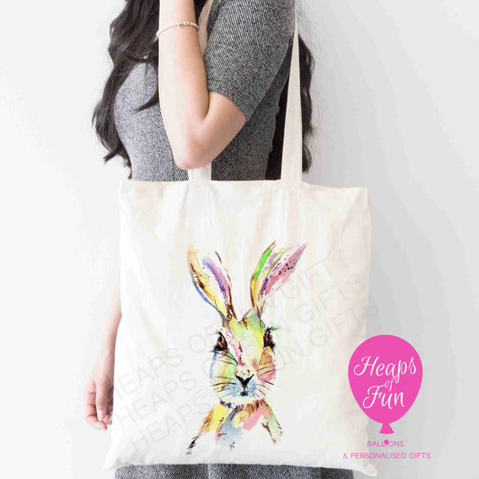 Colourful Hare Design Tote Bag – Elegant, Whimsical & Eco-Friendly