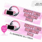Personalised Gaming Banner- Pink – 3 Controller Designs Available