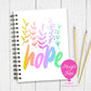 Hope Notebook – Rainbow Inspirational Spiral Journal for Positivity & Self-Reflection