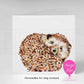 Personalised Hedgehog Greeting Card | Cute Custom Card for Any Occasion