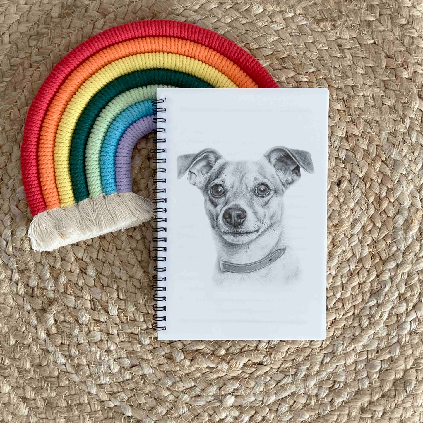 Sketchy Jachuahua Dog Notebook