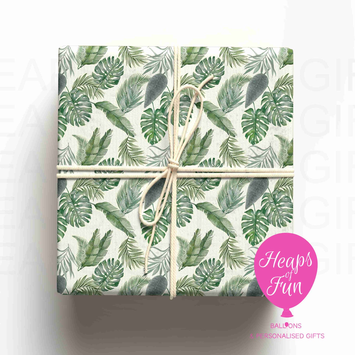 Tropical Leaf Wrapping Paper – Green Botanical Gift Wrap