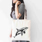 Personalised Sketchy Killer Whale Design Tote Bag | Custom Gift