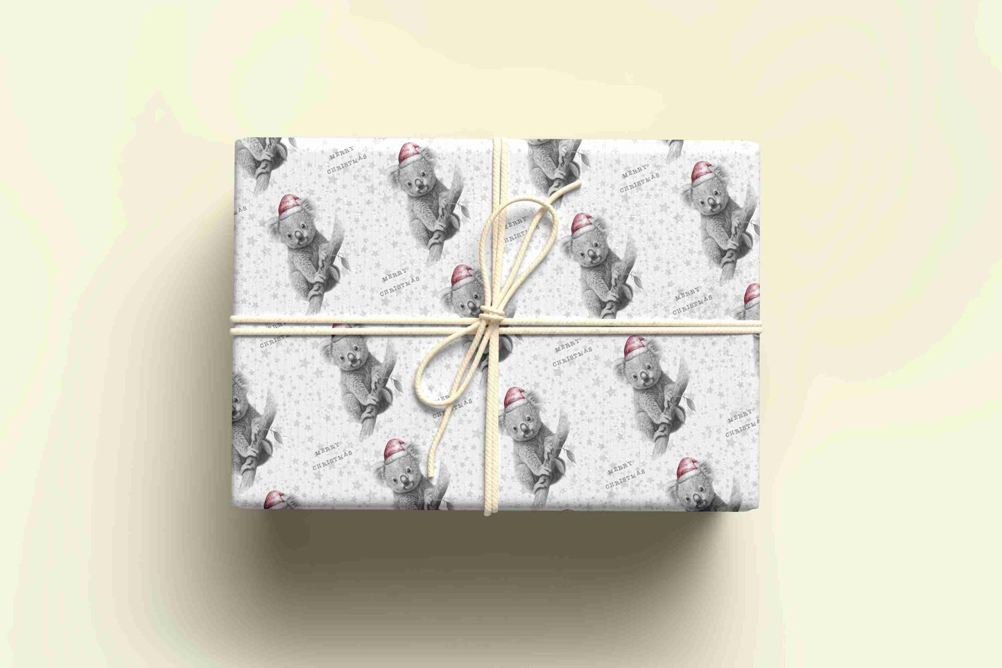 Personalised Sketchy Koala Christmas Wrapping Paper – Unique, Custom Gift Wrap