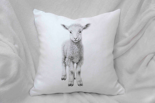 Sketchy Lamb Cushion