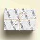 Personalised Sketchy Lamb Christmas Wrapping Paper – Unique, Custom Gift Wrap