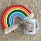 Lion 11oz Ceramic Mug – Rainbow-Coloured Animal Design