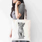 Personalised Sketchy Lion Cub Design Tote Bag | Custom Gift