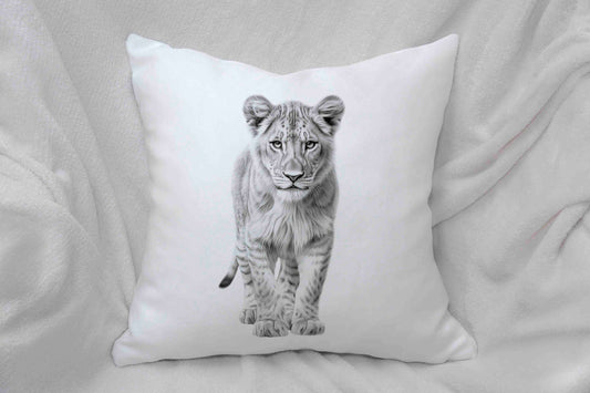 Sketchy Lioness Cushion