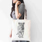 Personalised Sketchy Lioness  Design Tote Bag | Custom Gift