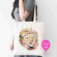 Colourful Lion Design Tote Bag – Bold, Majestic & Eco-Friendly