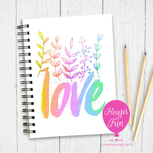 Love Notebook – Rainbow Inspirational Journal for Positivity & Mindfulness