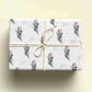 Personalised Sketchy Monkey Christmas Wrapping Paper – Unique, Custom Gift Wrap