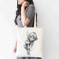 Personalised Sketchy Monkey Design Tote Bag | Custom Gift