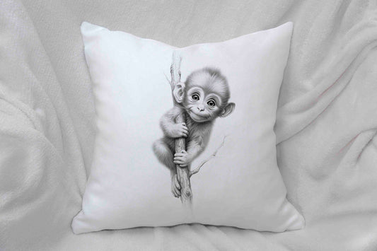 Sketchy Monkey Cushion