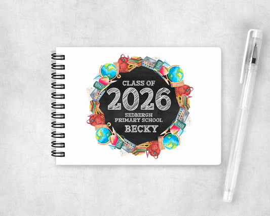 Custom Class of 2026 Leavers Book - Personalised Year 6 Keepsake Notebook - Other designs available