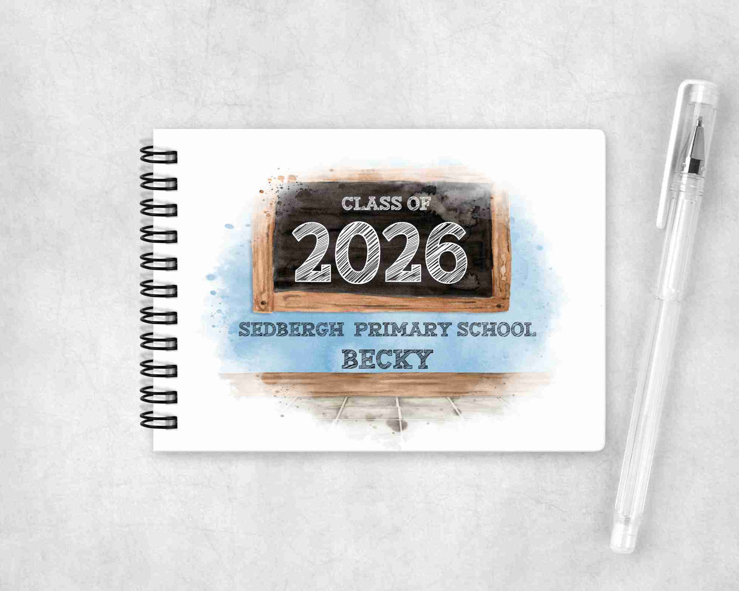 Custom Class of 2026 Leavers Book - Personalised Year 6 Keepsake Notebook - Other designs available