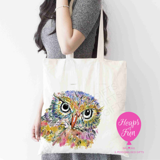 Colourful Owl Design Tote Bag – Wise, Vibrant & Eco-Friendly