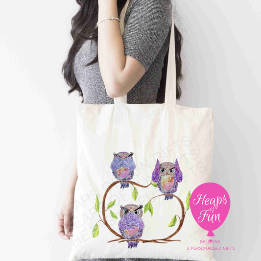 Colourful Owl Design Tote Bag – Wise, Vibrant & Eco-Friendly