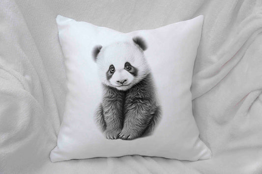 Sketchy Panda Cushion