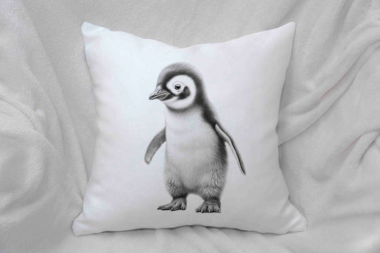 Sketchy Penguin Cushion