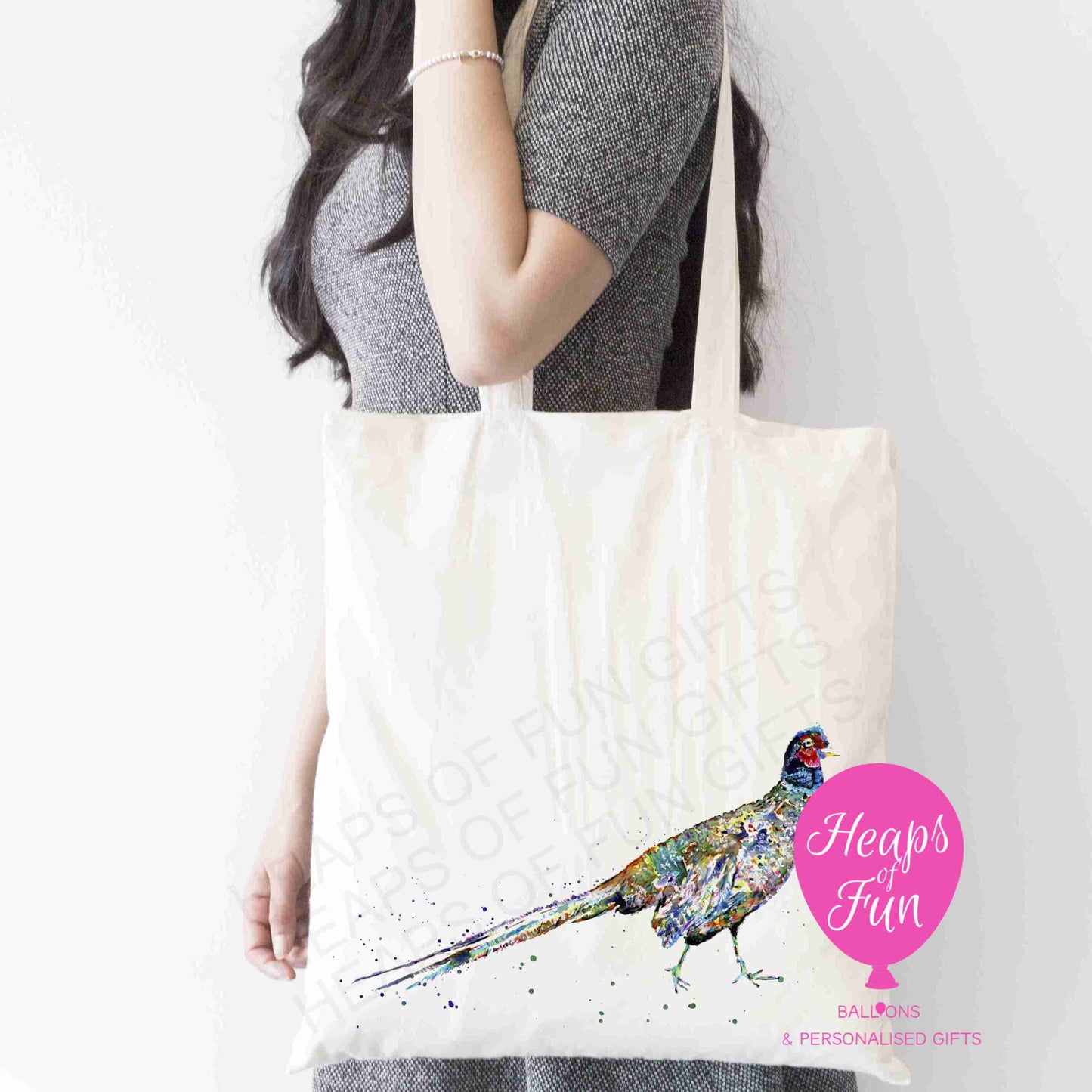 Colourful Pheasant Design Tote Bag – Striking, Rustic & Eco-Friendly