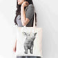 Personalised Sketchy Pig Design Tote Bag | Custom Gift