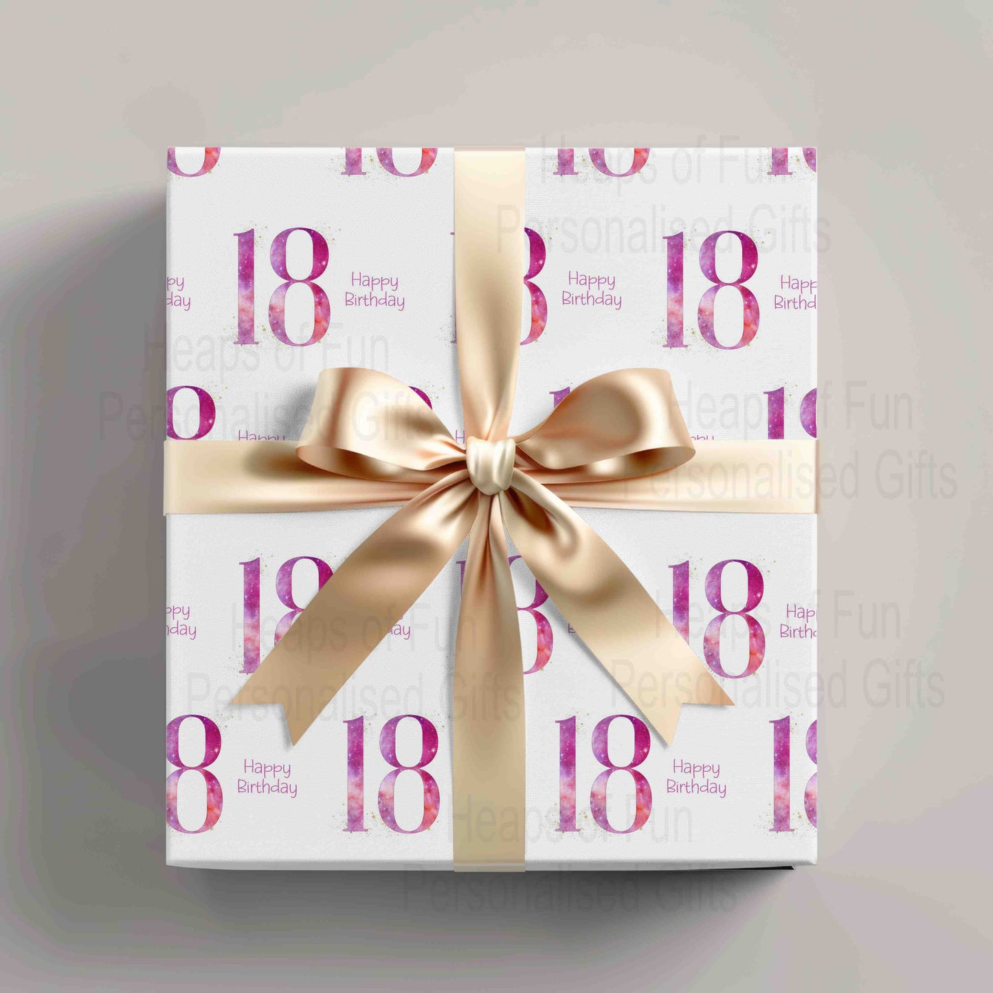 18th Birthday Wrapping Paper - Pink or Blue