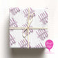 Personalised Pink Birthday Candle Wrapping Paper – Custom Name Gift Wrap